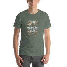 Load image into Gallery viewer, I'm an April woman 29th - a fire in my soul Unisex T-Shirt