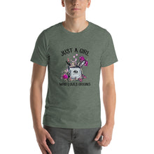 Load image into Gallery viewer, Just a girl who loves Origins Unisex T-Shirt
